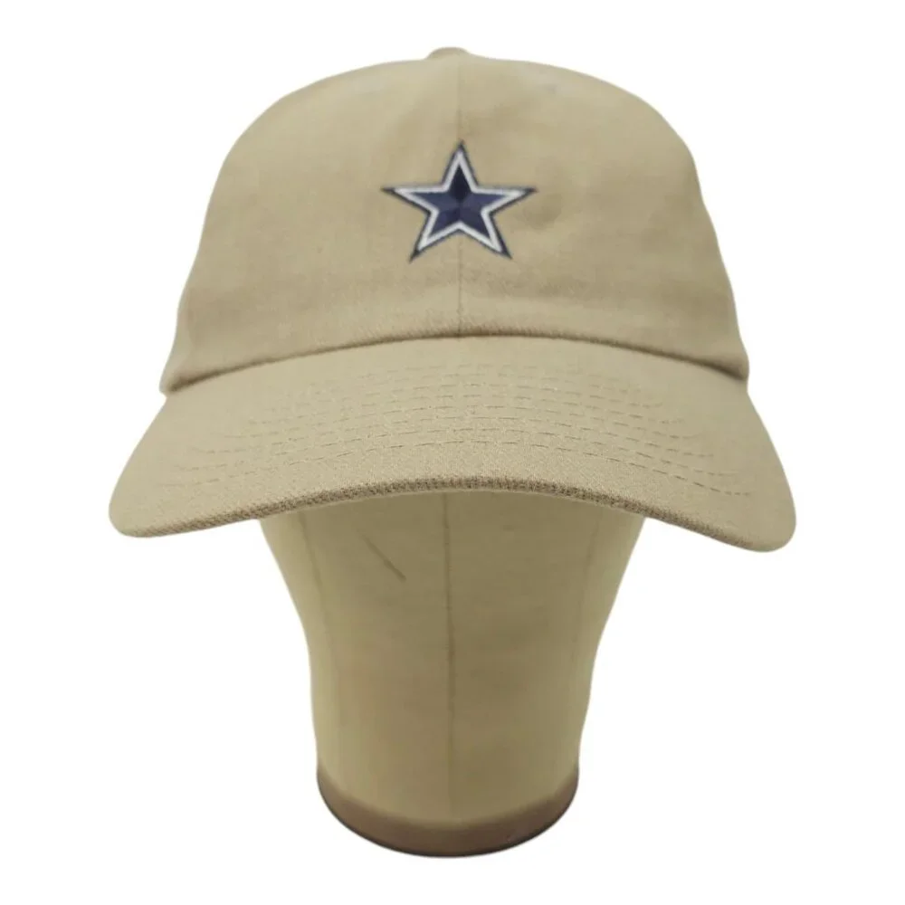 NFL Dallas Cowboys Football Adjustable Size Strapback Cap Baseball Hat Khaki